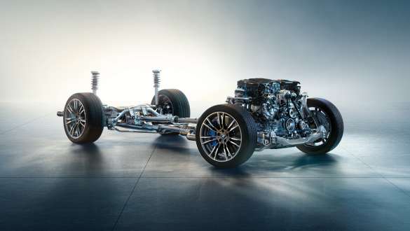 Технологія м’якого гібрида BMW 5 серії Седан G30 двигун Технологія м’якого гібрида BMW 5 серії Седан G30 ходова частина
