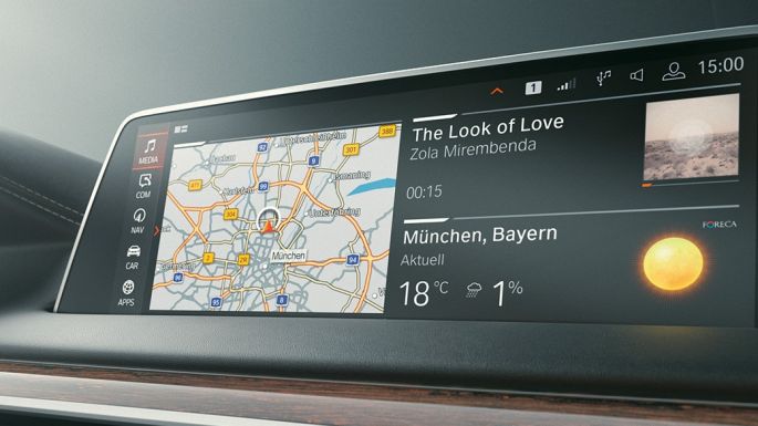 BMW 7 серії Седан: Microsoft Office 365 BMW 7 серії Седан: Microsoft Office 365 на дисплеї управління