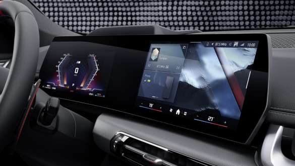 BMW X1 M35i xDrive, інтер’єр, вигнутий дисплей BMW BMW X1 M35i xDrive, інтер’єр, деталь, вигнутий дисплей BMW