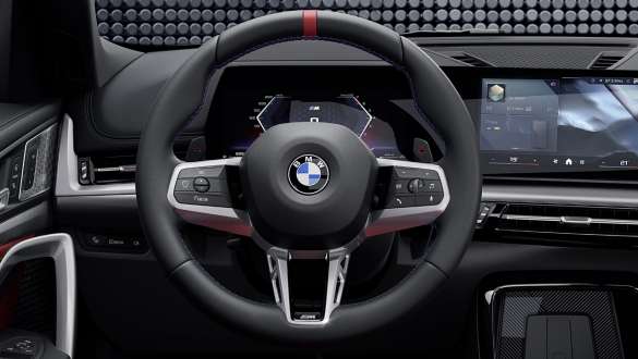 BMW X1 M35i xDrive, шкіряне кермо M BMW X1 M35i xDrive, інтер’єр, деталь, шкіряне кермо М