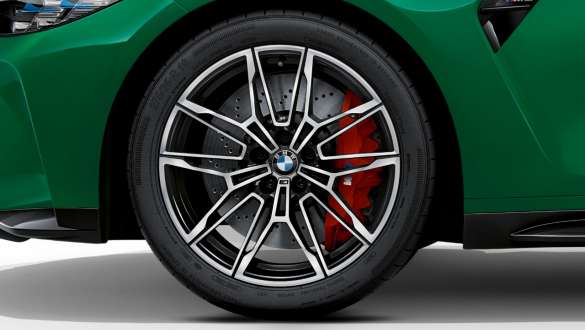 19"/20" ковані диски Double-Spoke 825 M у кольорі Bicolour Black BMW M3 Седан G80 2020 BMW M3 G80 2020 ковані диски Double-spoke 825 M у кольорі Bicolour Black, вид зблизька