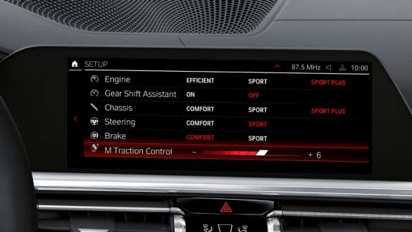 M Setup BMW M3 Седан G80 2020 BMW M3 Седан G80 2020 BMW M3 M Setup, дисплей керування, інтер’єр.