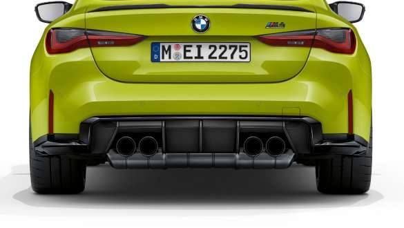 Вихлопна система M Sport BMW M4 Competition Coupé G82 2020 BMW M4 Competition Coupé G82 2020 вихлопна система M Sport, вид ззаду