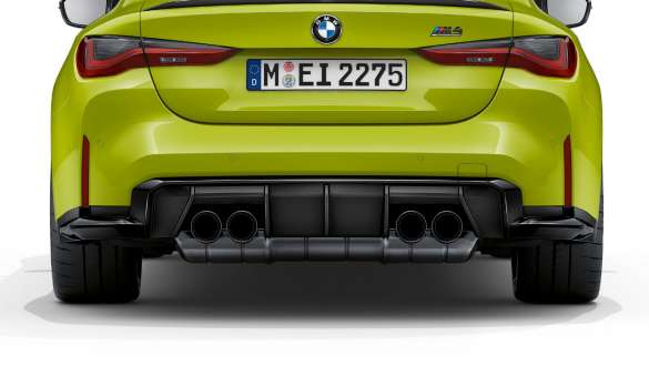 Дизайн задньої частини BMW M4 Competition Coupé G82 2020 BMW M4 Competition Coupé G82 2020 дизайн задньої частини, вид ззаду.
