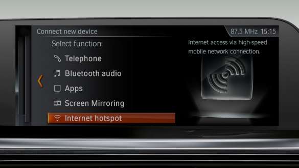 BMW Z4 Родстер WiFi Hotspot Подивіться в кабіну BMW Z4 Родстер
