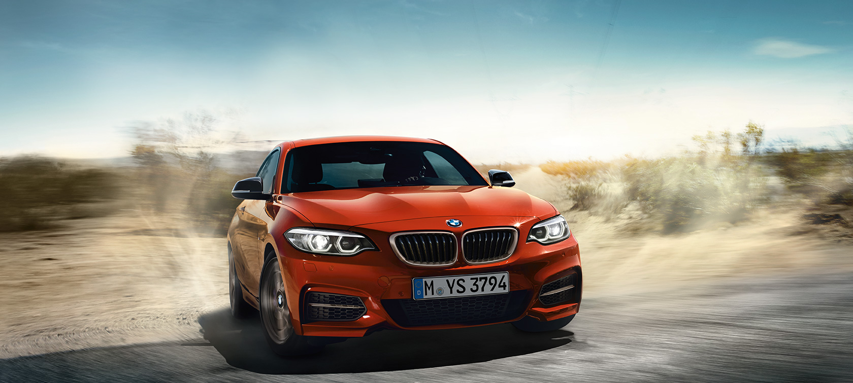 BMW 2 серії Coupé, динамічний знімок за кермом BMW 2 серії Coupé, динамічний знімок за кермом