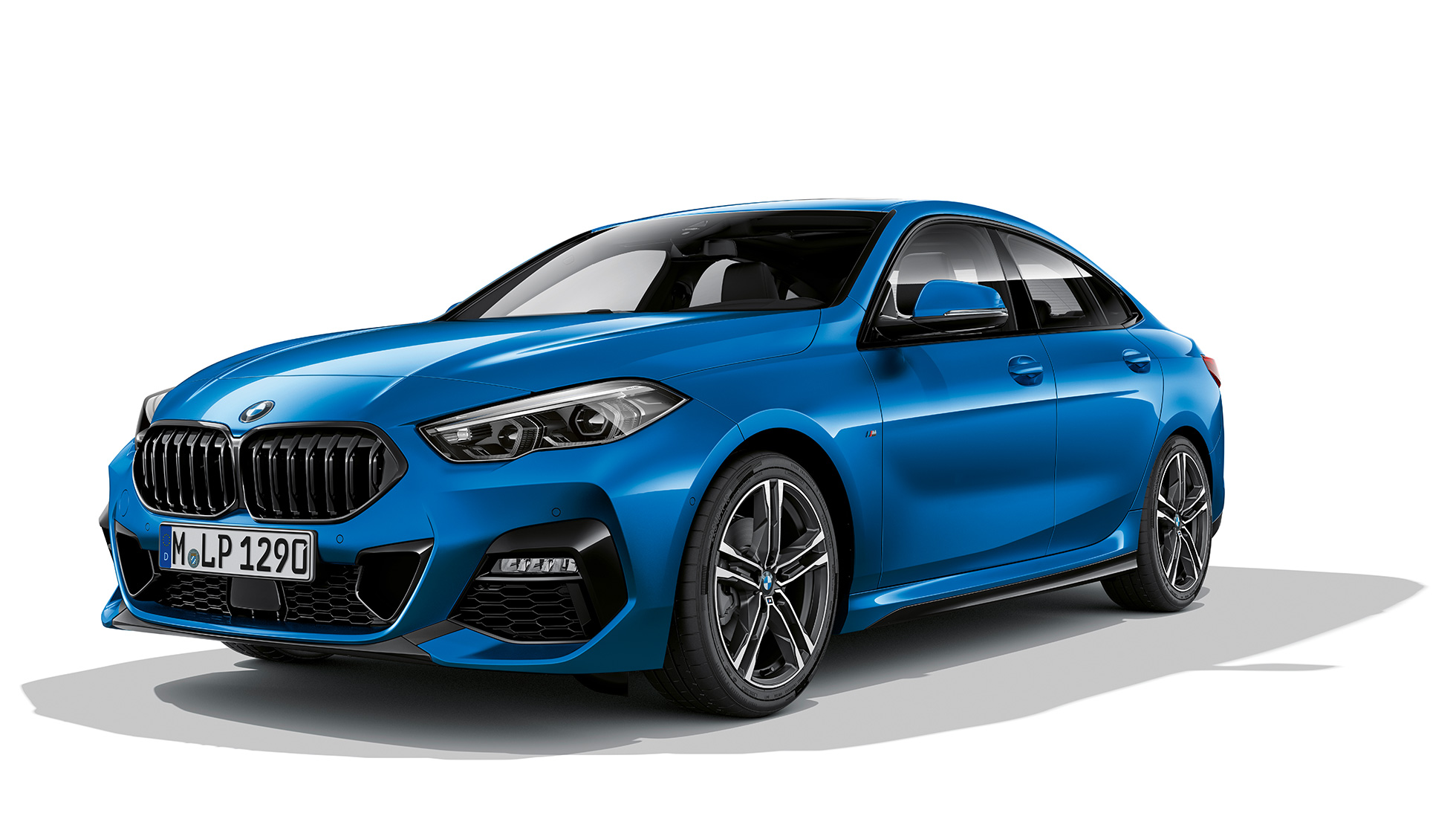 Легкосплавні диски М BMW 2 серії Gran Coupé M Sport Легкосплавні диски М BMW 2 серії Gran Coupé M Sport Misano Blue металік F44 вид спереду з поворотом в три чверті