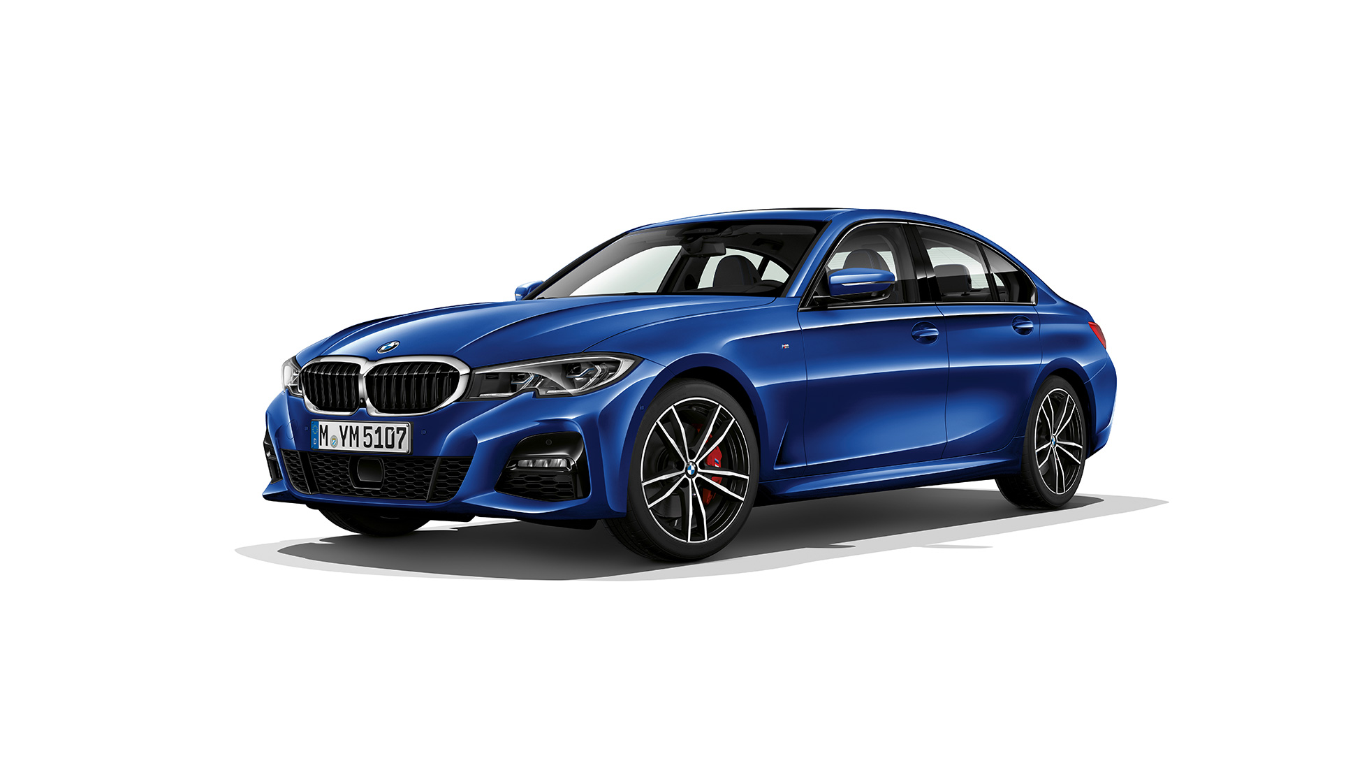 BMW 3 серії Седан, модель M Sport. Боковий знімок BMW 3 серії Седан M Sport.