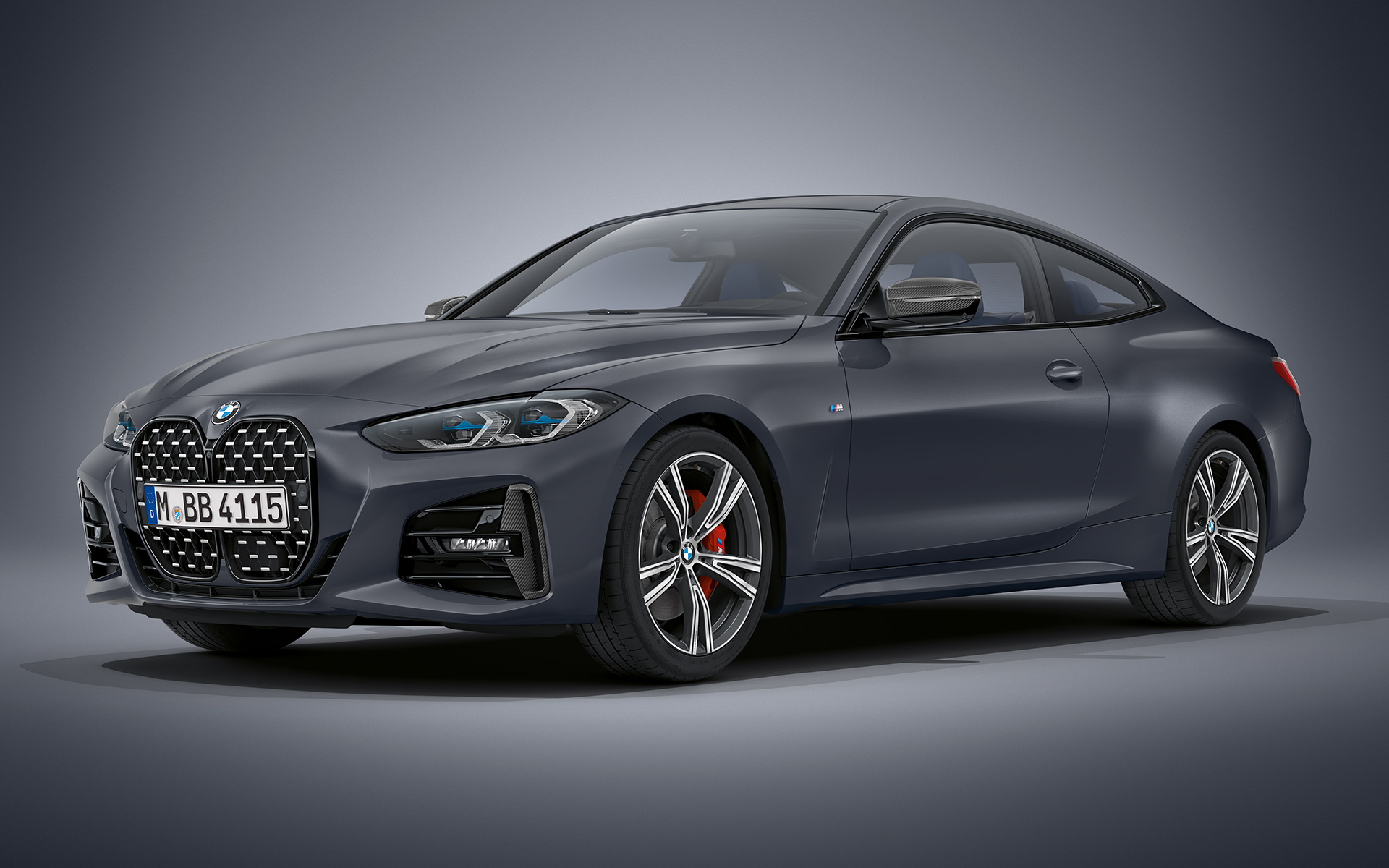 BMW Individual у кольорі Frozen Deep Grey metallic BMW 4 серії Coupe G22 2020 BMW 4 СЕРІЇ COUPЕ У BMW INDIVIDUAL У КОЛЬОРІ FROZEN DEEP GREY METALLIC.