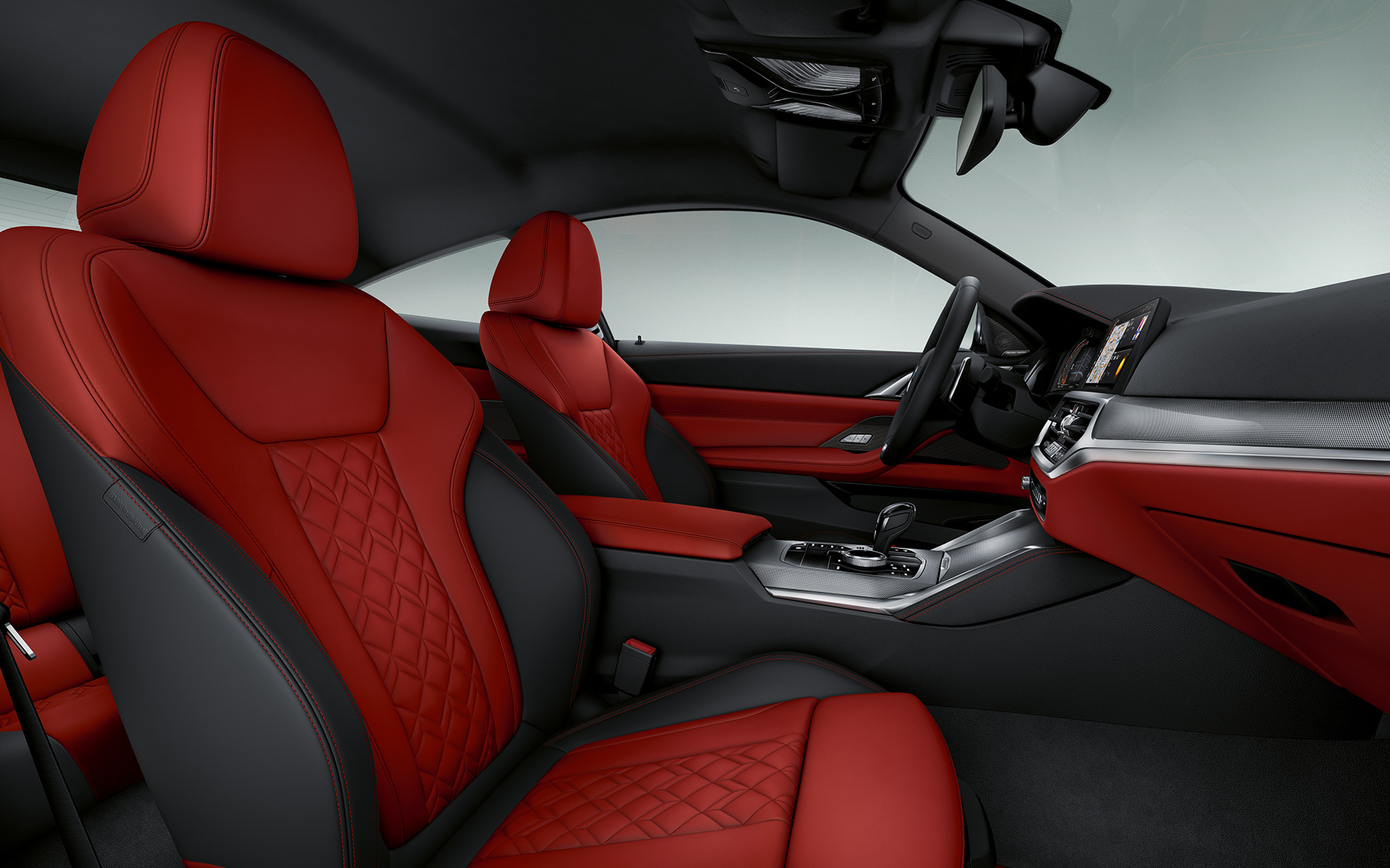 Розширене оздоблення шкірою BMW Individual 'Merino' у кольорі Fiona Red/Black на BMW 4 серії Coupe Individual G22 2020 Розширене оздоблення шкірою BMW Individual 'Merino' у кольорі Fiona Red/Black на BMW 4 серії Coupe Individual G22 2020