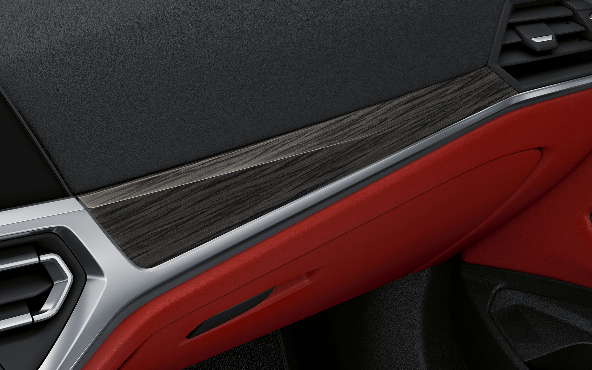 Оздоблення салону Fine wood на BMW 4 серії Coupe Individual G22 2020 Оздоблення салону Fine wood з акцентними вставками кольору Pearl Chrome на BMW 4 серії Coupe Individual G22 2020