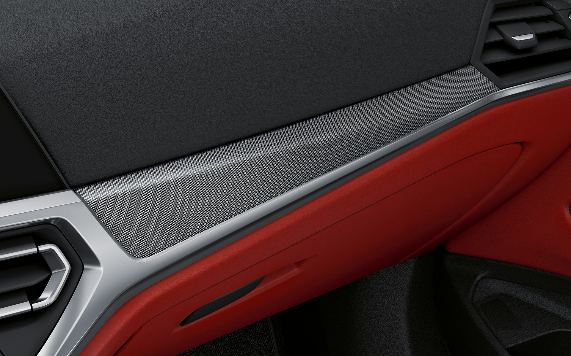 Оздоблення салону BMW Individual Aluminium fabric high-gloss на BMW 4 серії Coupe Individual G22 2020 салон Оздоблення салону BMW Individual Aluminium fabric high-gloss з акцентними вставками кольору Pearl Chrome на BMW 4 серії Coupe Individual G22 2020 салон