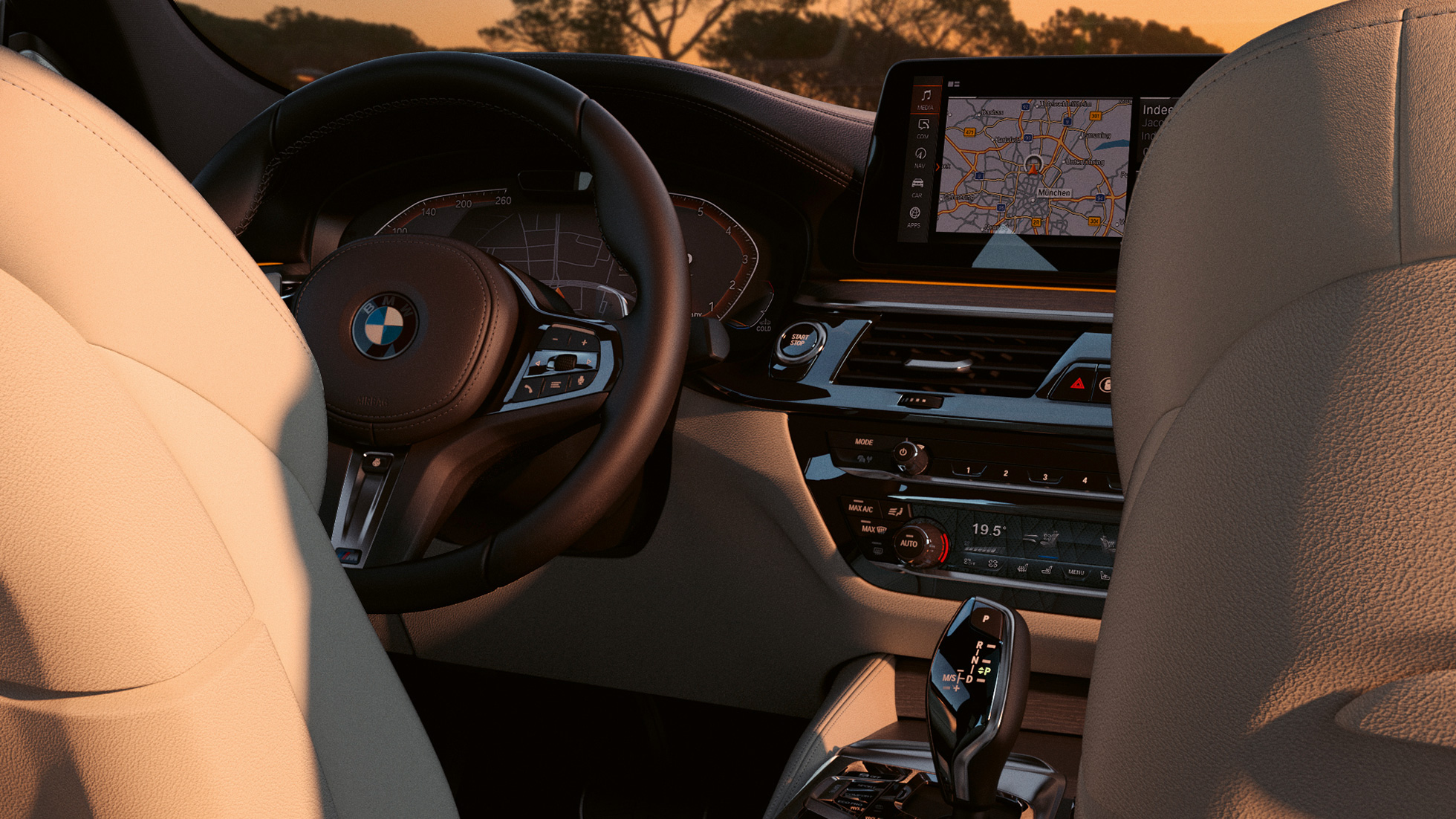 Кокпіт BMW 6 серії Gran Turismo 640i xDrive G32 2020, інтер’єр Кокпіт BMW 6 серії Gran Turismo G32 2020