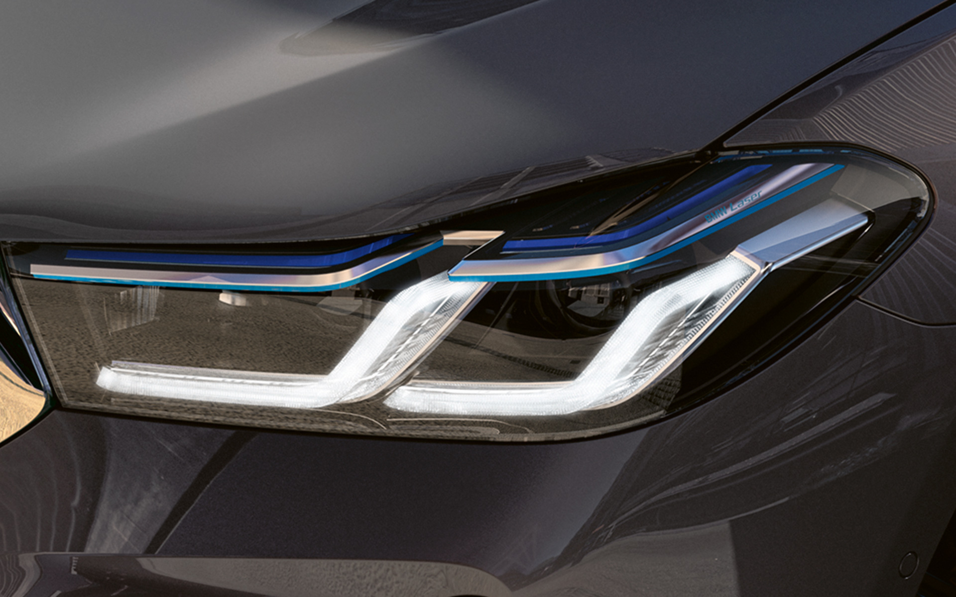 Фари BMW Laserlight BMW 6 серії Gran Turismo 640i xDrive G32 2020 Bernina Grey, крупний план спереду