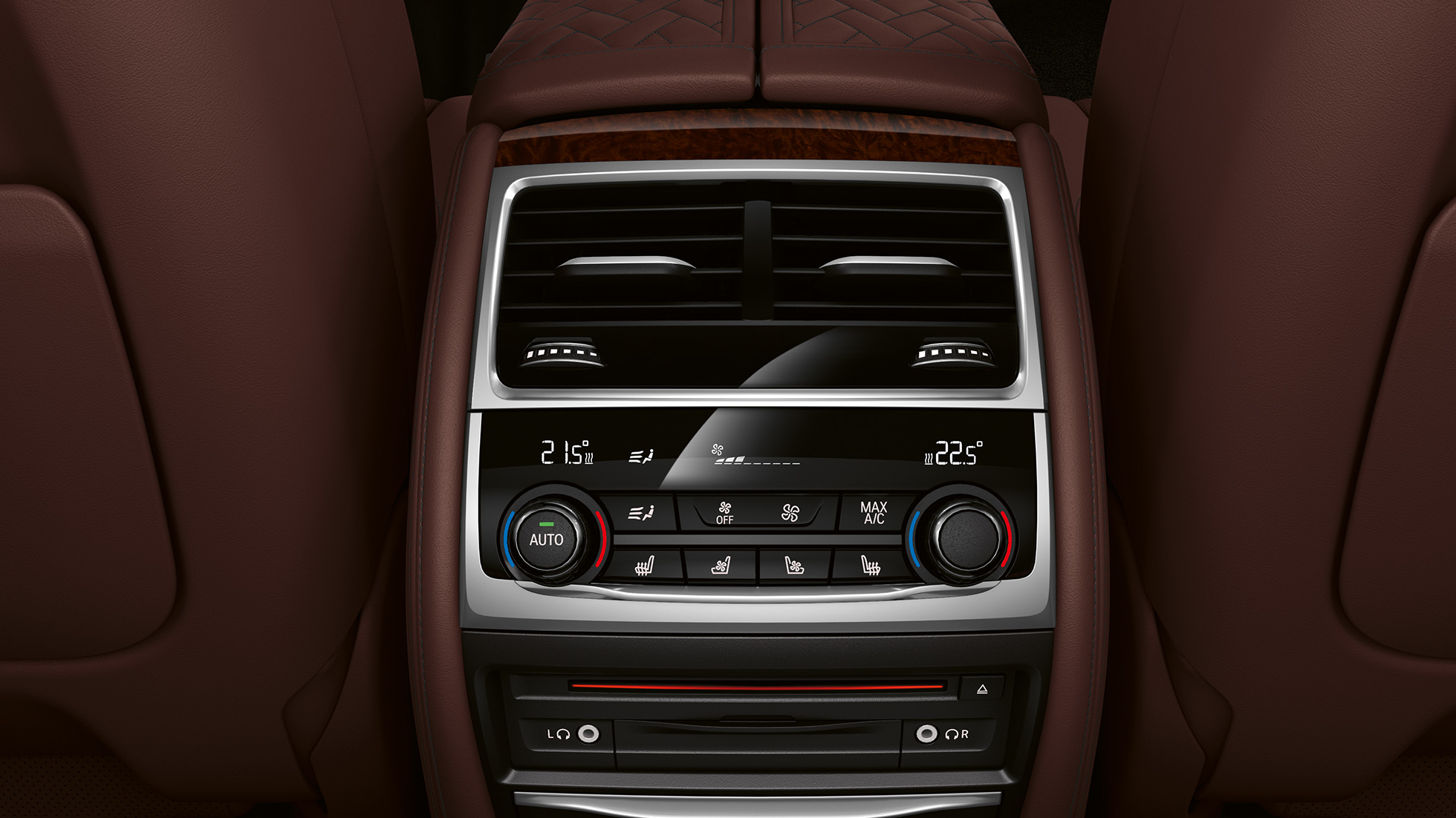BMW 7 серії Седан з пакетом M Sport: система клімат-контролю BMW 7 серії Седан з пакетом M Sport: система клімат-контролю крупним планом