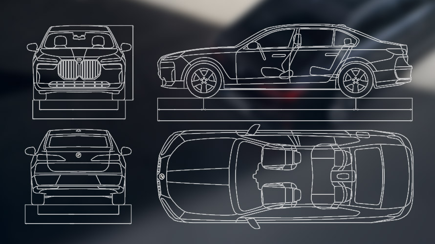 Технічні характеристики седану BMW 7 серії G70 ICE 740i Технічні характеристики седану BMW 7 серії G70 ICE 740i