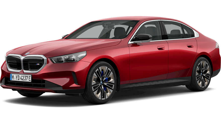 BMW i Series BMW i5 M60 xDrive G60 BEV вид збоку три чверті BMW i Series BMW i5 M60 xDrive G60 BEV вид збоку три чверті
