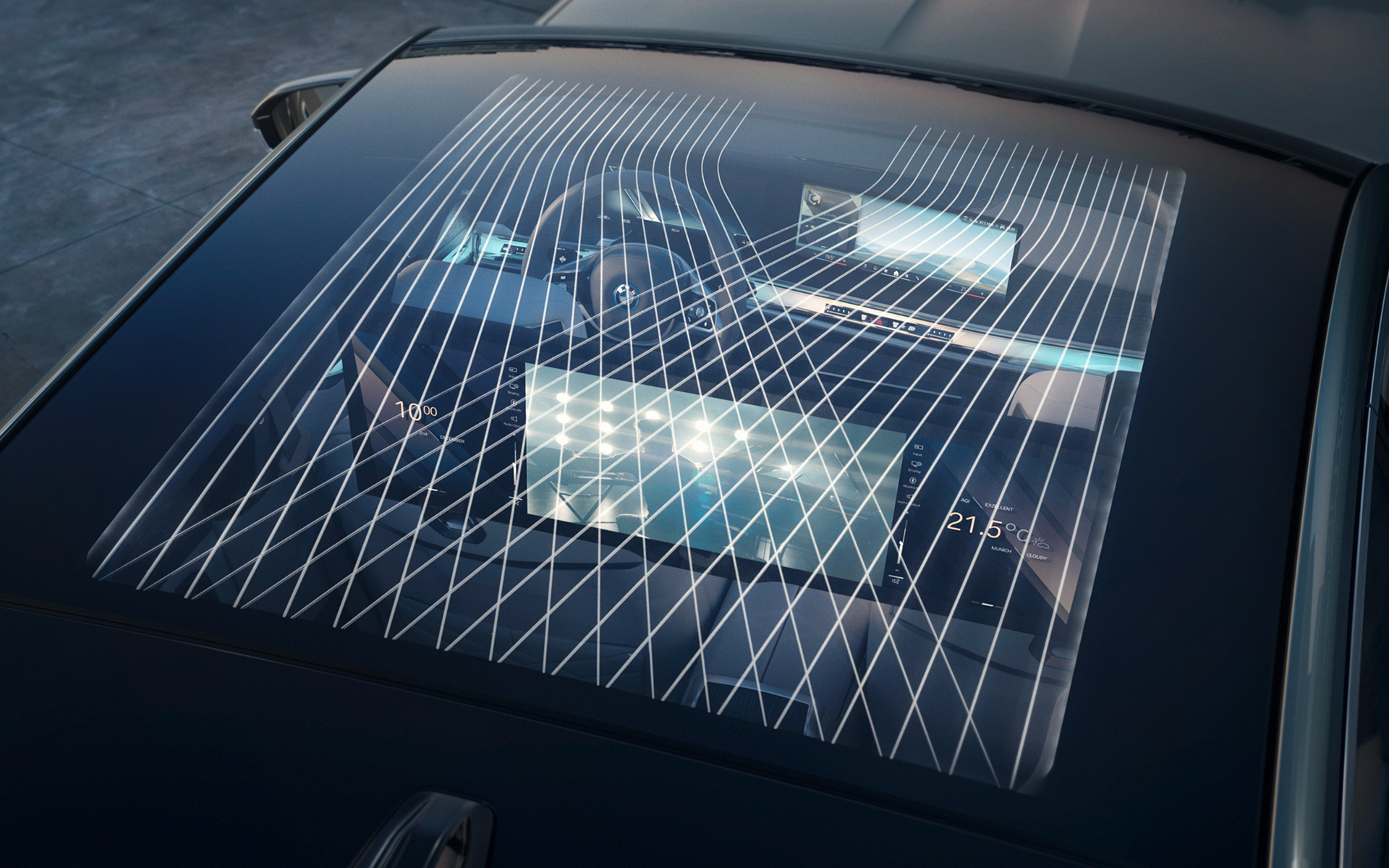 Панорамний скляний дах Sky Lounge BMW i7 седан G70 Інтер’єр Панорамний скляний дах Sky Lounge BMW i7 седан G70 Інтер’єр