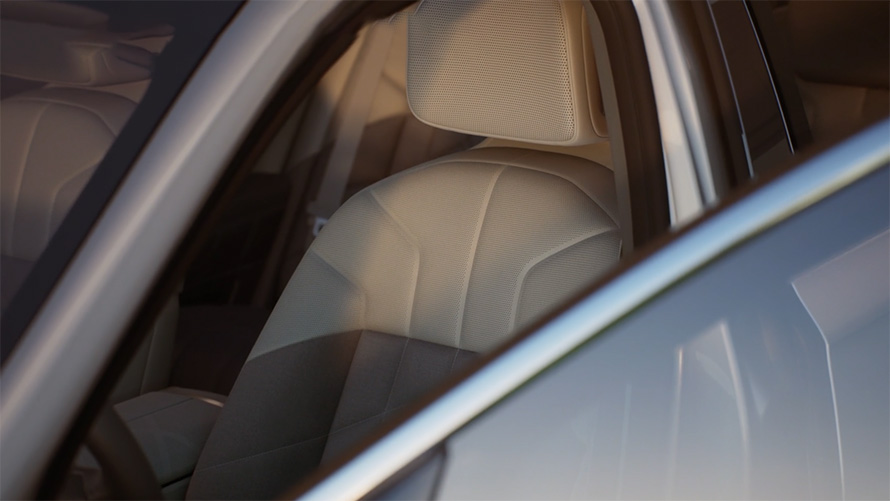 BMW i7 G70 Екстер'єр Привітання BMW i7 Седан G70 у кольорі BMW Individual Oxid grey metallic, Екстер’р, відео функції привітання