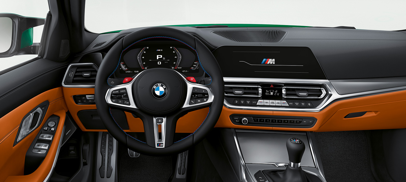 BMW M3 Седан G80 2020 кокпіт BMW M3 Седан G80 2020 інтер’єр кокпіт