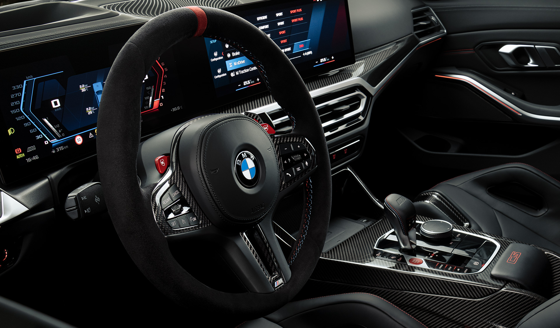 Шкіряне кермо М з алькантари BMW M3 CS G80 BMW M3 CS G80 Шкіряне кермо М з алькантари