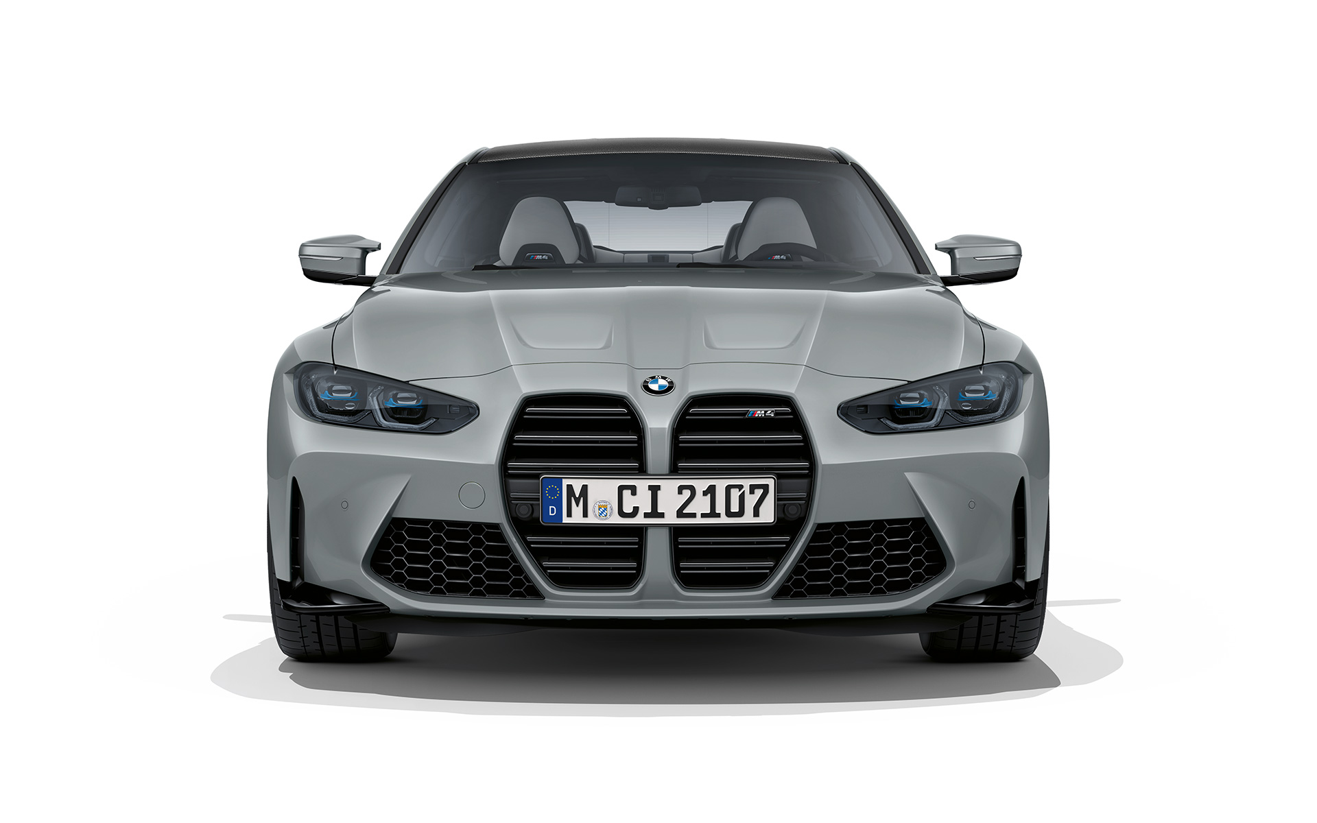 BMW M4 Coupé G82 2020 у кольорі Brooklyn Grey металік, вид спереду