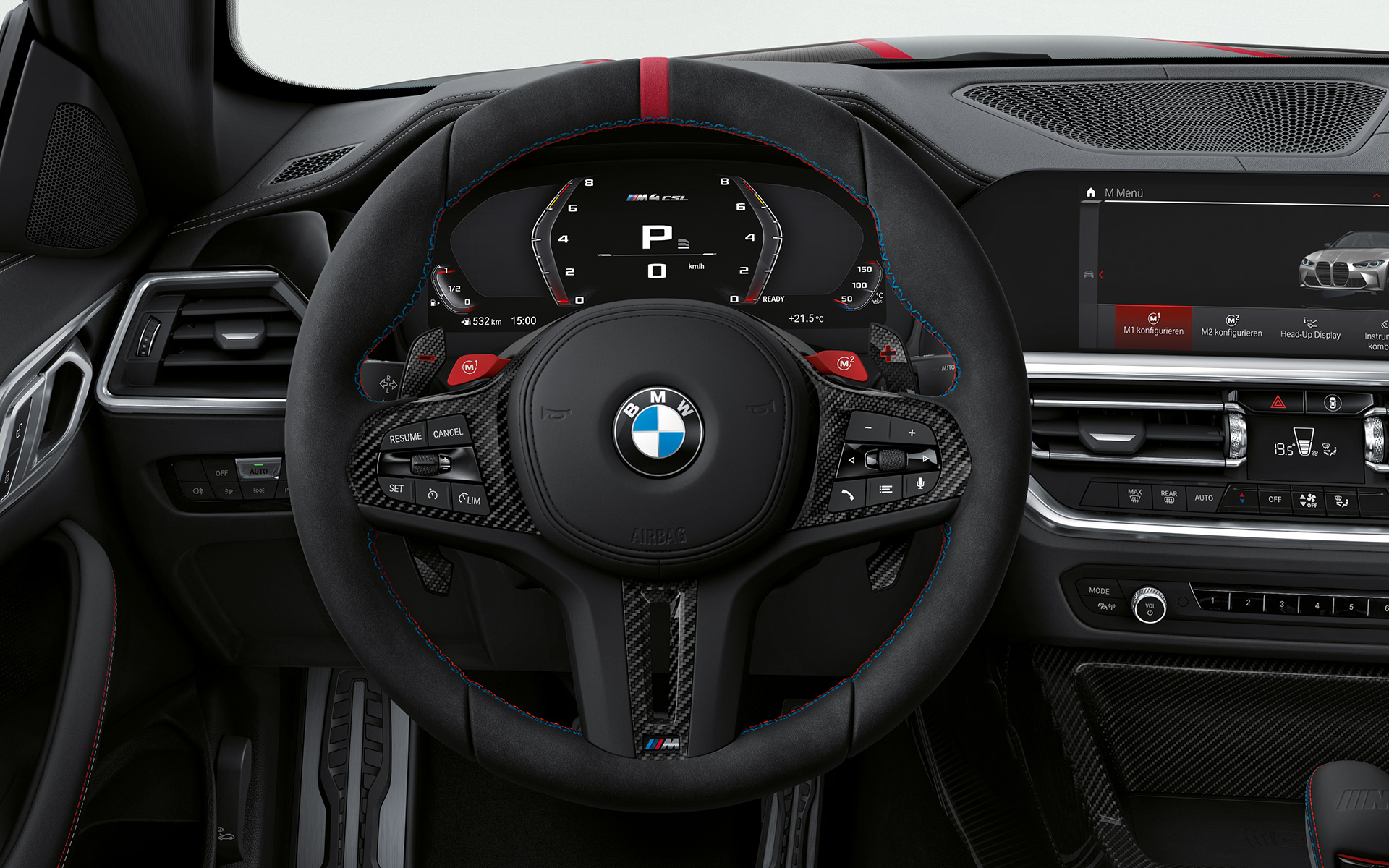 Кермо M Alcantara BMW M4 CSL G82 BMW M4 CSL G82, салон, кермо M Alcantara
