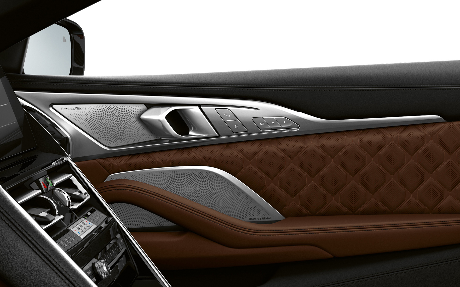 Аудіосистема Bowers & Wilkins Diamond Surround Sound BMW M8 Cabrio F91 LCI Facelift 2022 BMW M8Cabrio F91 LCI Facelift 2022 система Bowers & Wilkins Diamond Surround Sound зблизька