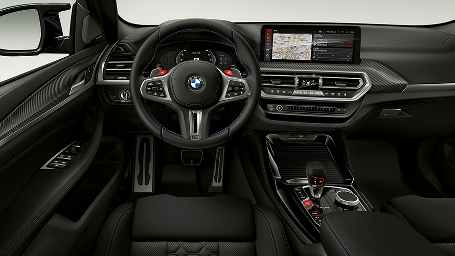 BMW X4 M Competition F98 LCI Facelift 2021, кокпіт, салон