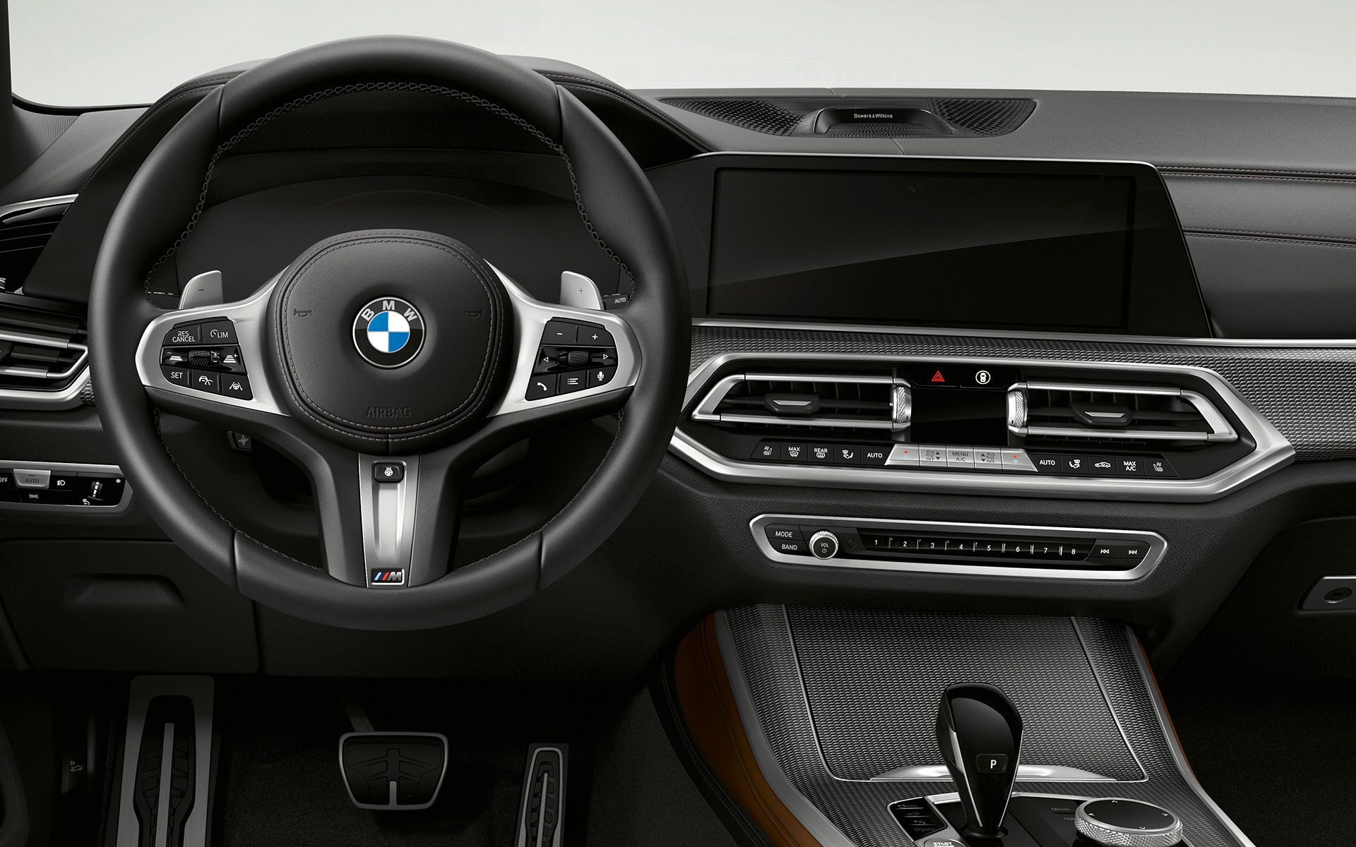 Шкіряне кермо M BMW X5 M50i та M50d G05 2018 SUV кабіна