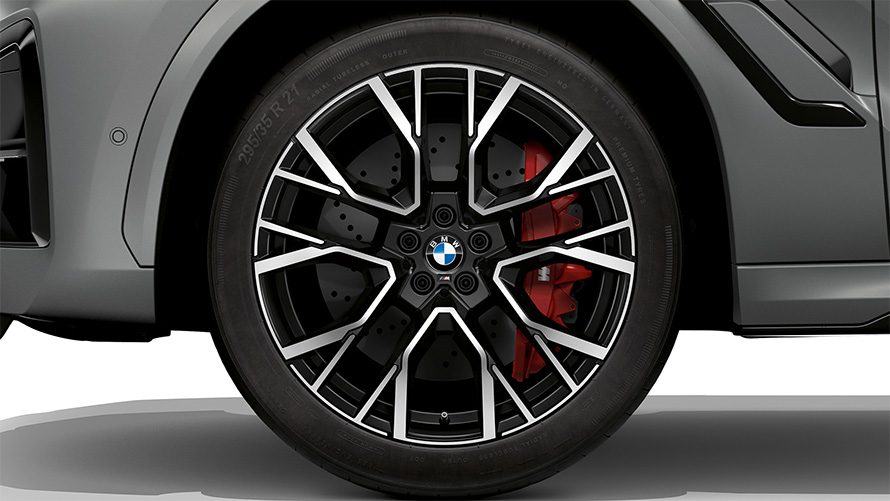 BMW X6 M Competition F96 2023 21/22-дюймові легкосплавні диски М star spoke 818 M чорні