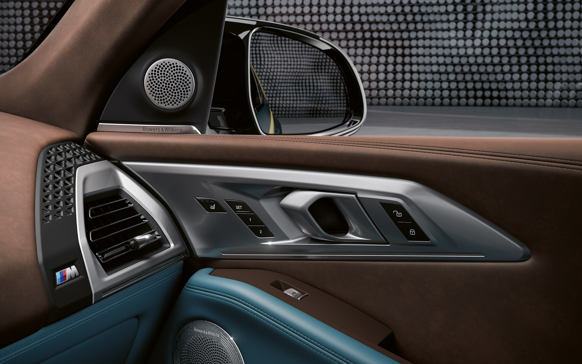 BMW XM G09, Аудіосистема Bowers & Wilkins Diamond Surround Sound BMW XM G09, Інтер’єр, аудіосистема Bowers & Wilkins Diamond Surround Sound