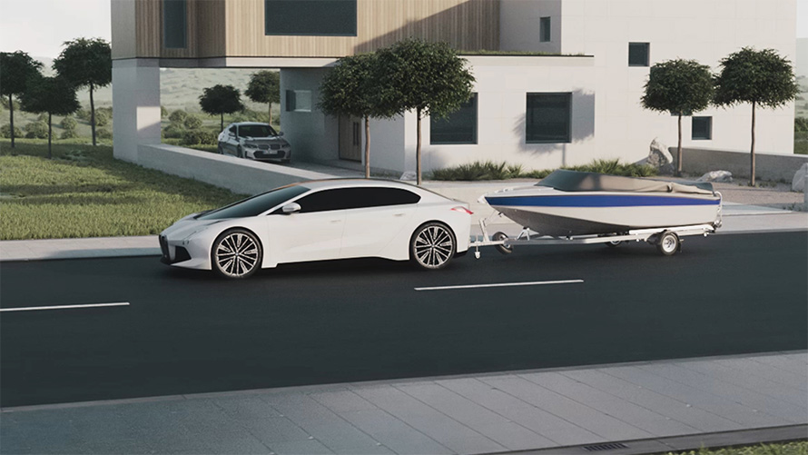 BMW Trailer Assistant. BMW XM G09 Система допомоги водієві, Trailer Assistant