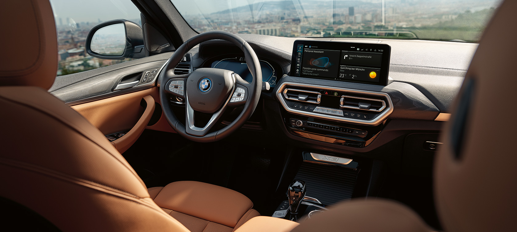 Дизайн BMW X3 G01 оббивка Sensatec Cognac 2021 Дизайн BMW X3 G01 оббивка Sensatec Cognac 2021