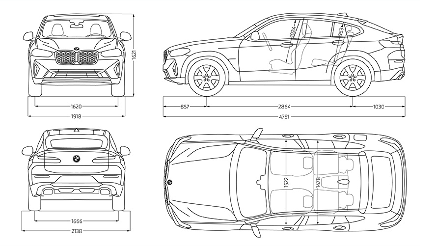 BMW X4 G02 технічні характеристики 2021 BMW X4 G02 технічні характеристики 2021