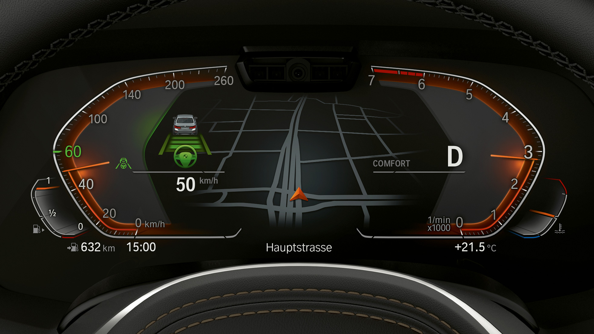 Дисплей інструментальної панелі, асистент водіння Professional BMW G05 2018, кокпіт