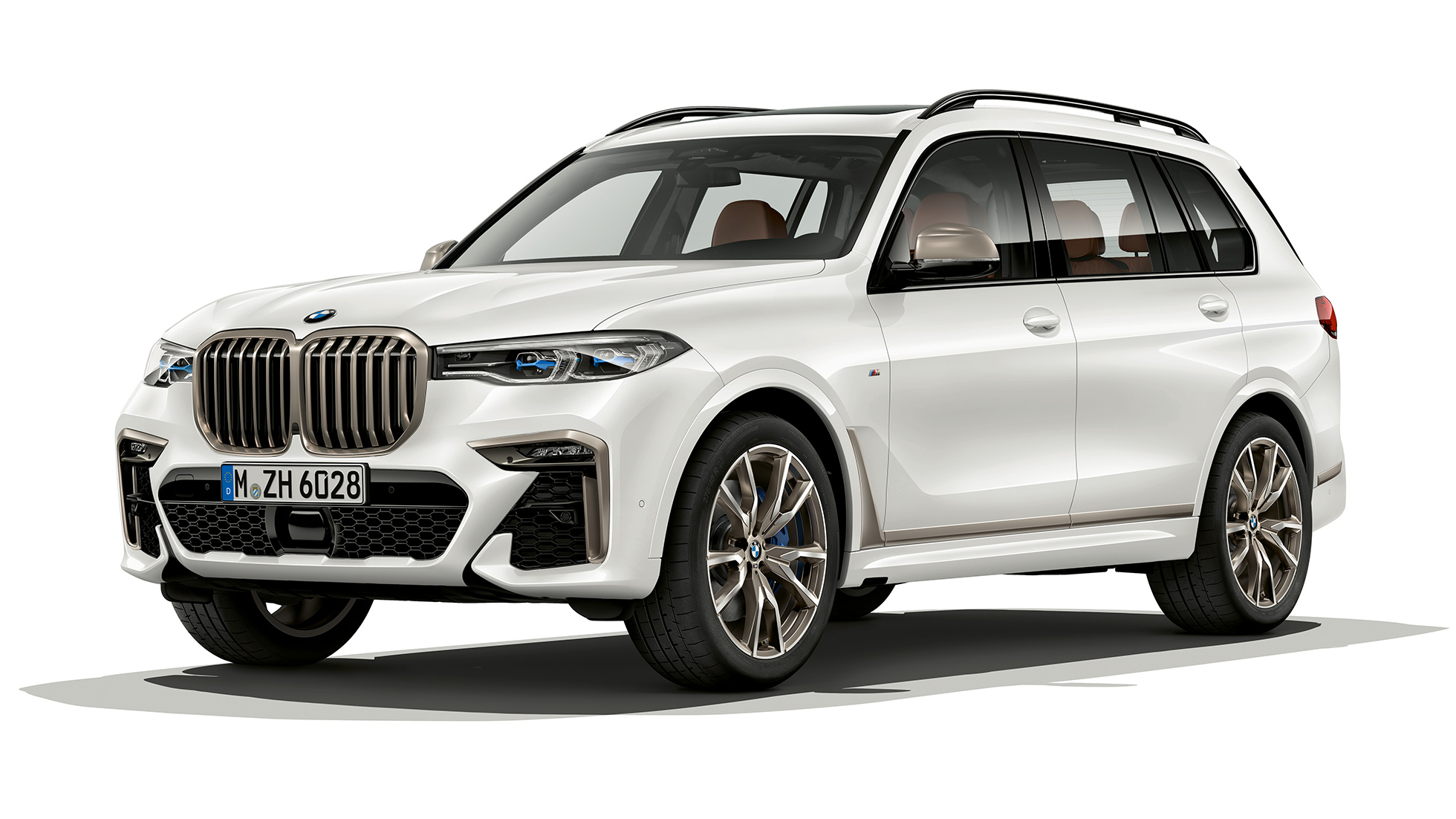 BMW X7 BMW X7 M50d Студійний знімок BMW X7 вид спереду три чверті BMW X7 M50d