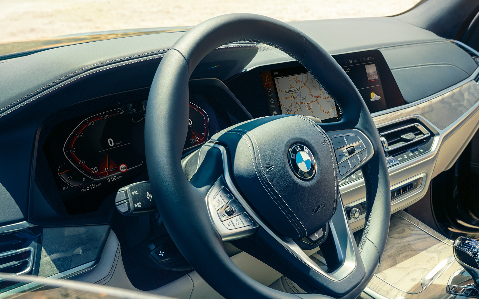 Кокпіт BMW X7 G07 2019 інтер’єр Кокпіт BMW X7 G07 2019 інтер’єр
