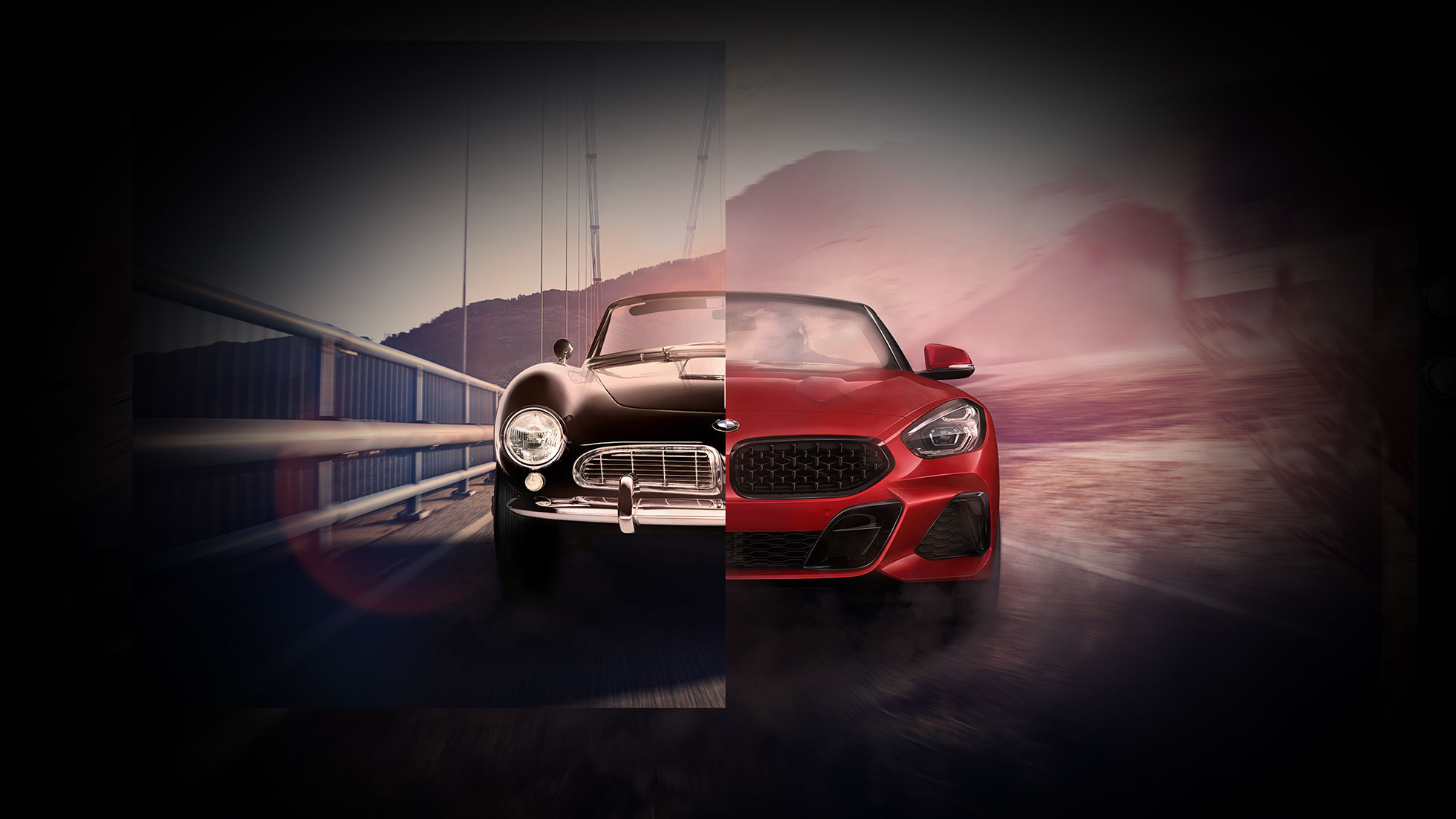 BMW Z4 Родстер с водителем Cнимок спереди BMW Z4 Родстер с водителем в пустыне