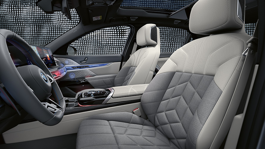 BMW 7 Series G70 передні сидіння Smoke White/Light Grey BMW 7 Series G70передні сидіння Smoke White/Light Grey