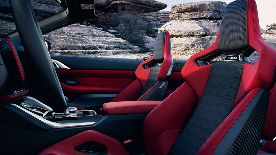 Оббивка BMW Individual з дрібнозернистої шкіри "Merino" Fiona Red/Black