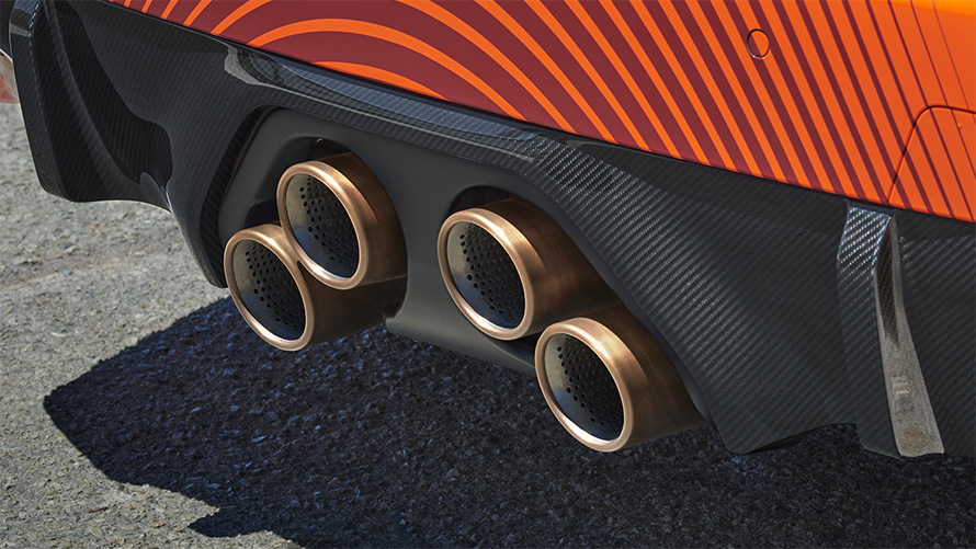 BMW M2 Coupé G87, Аксесуари BMW M Performance, вид спереду на місці